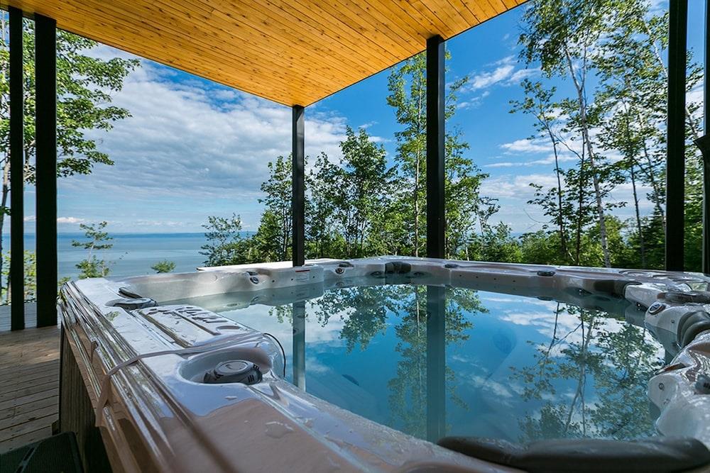 Chalet With In Les Éboulements With Wonderful Sea View Fu